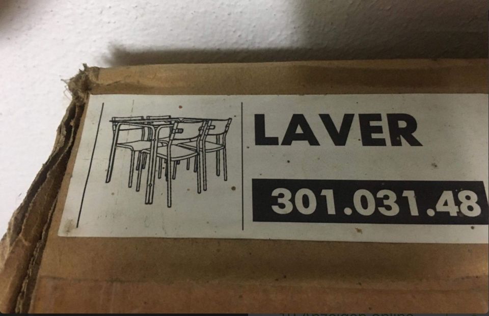 Glastisch Laver, Ikea, Tisch, OHNE Stühle in Herdecke