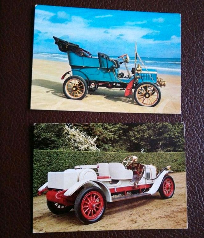 Oldtimer Postkarte Motiv Karte Matchbox Modell Auto in Lengenfeld Vogtland