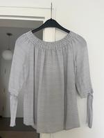 Carmen Bluse weiß/blau Orsay Gr. 34 Hessen - Darmstadt Vorschau
