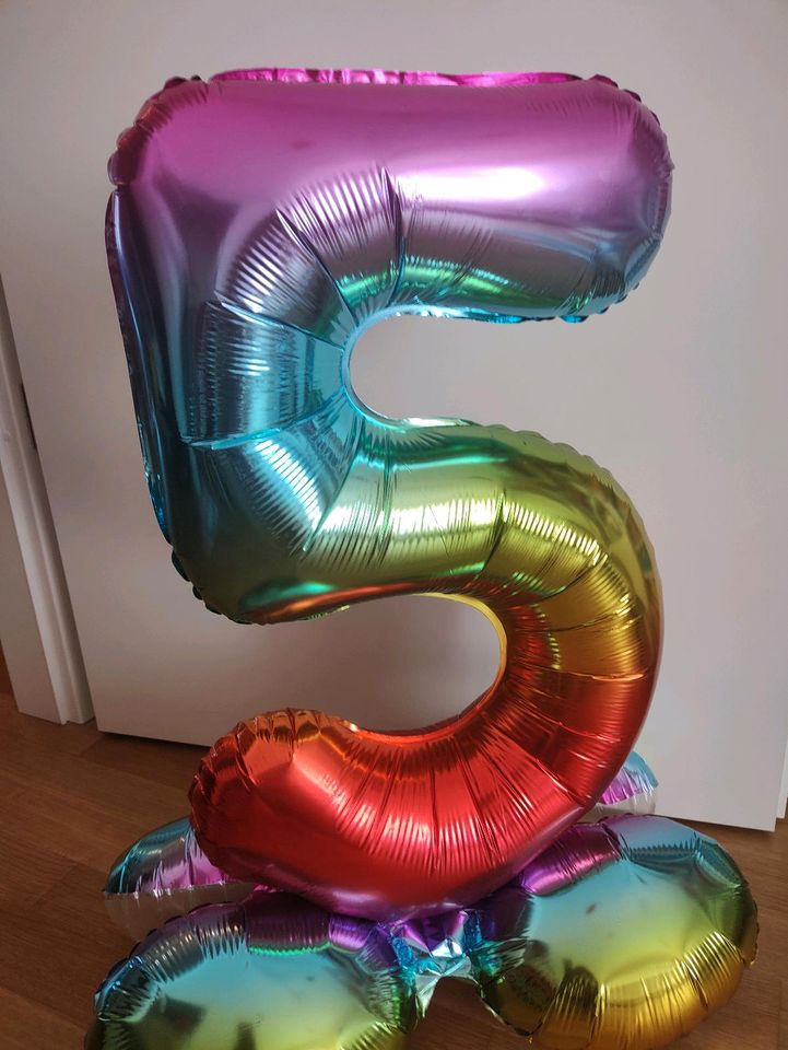 Folienballon 5. Geburtstag fünf Heliumballon Luftballon Partydeko in München