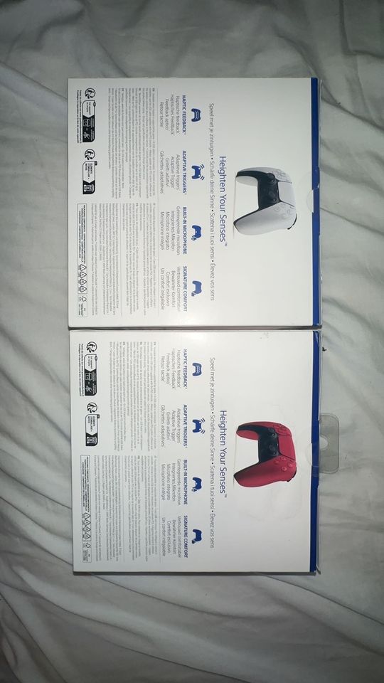 PlayStation 5 Controller Weiß/Rot in Karben