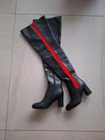 Arollo overkness Kim Echtleder highheels neu Gr. 39 schwarz Rot Bayern - Großaitingen Vorschau