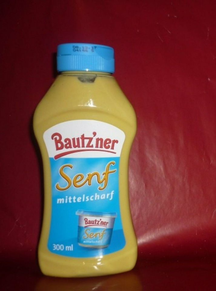 Bautzner Senf mittelscharf  1 Lit  Flasche 1000ml  1 kg vorrätig in Görlitz