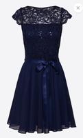 Kleid, festliches Kleid, blau/navy mit Pailletten Nordrhein-Westfalen - Rheine Vorschau