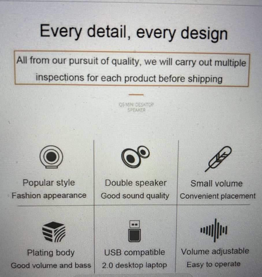 Stereo- Lautsprecher Q5 (für PC, Notebook ...) in Pössneck