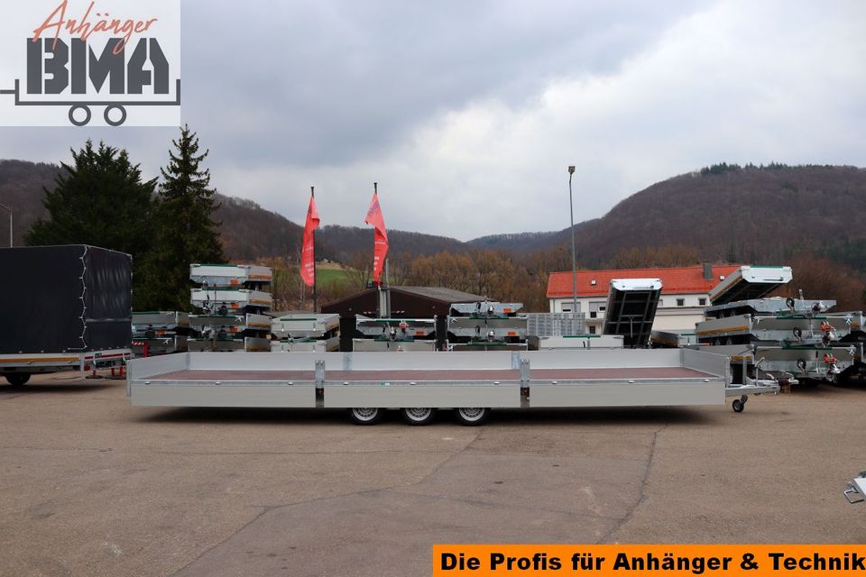 EDUARD MEGA Hochlader Anhänger 3-Achser 856x220x30 3500kg in Mühlhausen im Täle