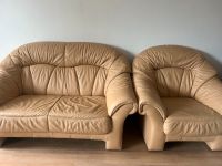 Beige Leder Sofa Nordrhein-Westfalen - Meinerzhagen Vorschau