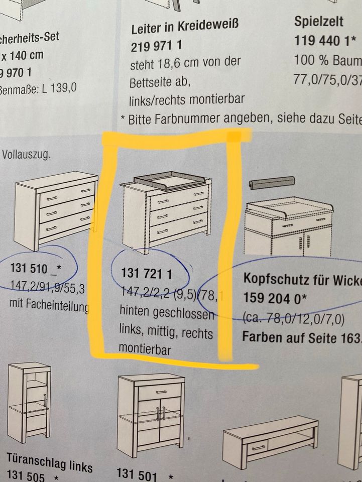 Wickelaufsatz Paidi Fiona für breite Kommode, 131 721 1 in Stuttgart
