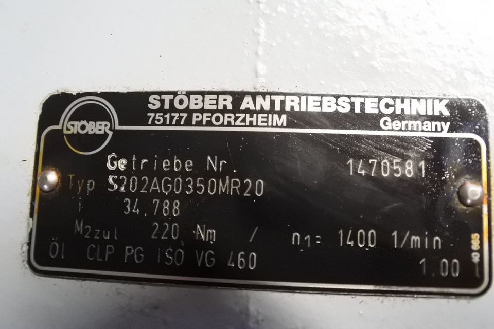 Stöber Winkelgetriebe , Getriebe für Elektromotor , i=34,788 in Ratekau