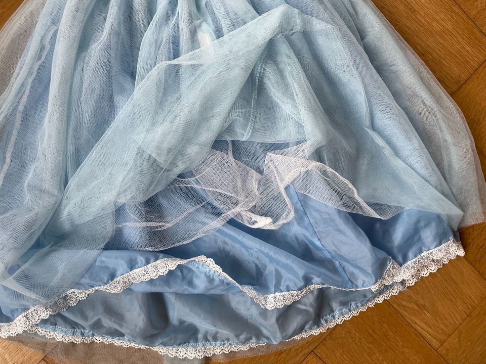 Kleid Prinzessin Kostüm hellblau weiß Gr. 110-128 Fasching in Jena