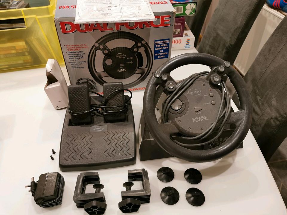 Gamester Dual Force PSX Steering Wheel in Oldendorf (Landkreis Stade)