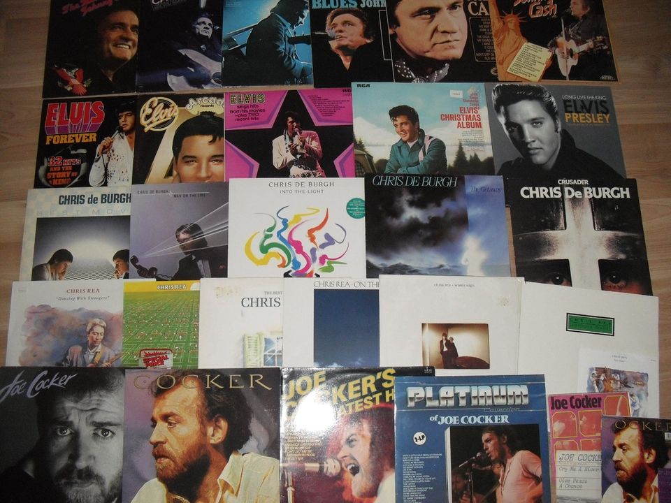 LPs: Elvis, Chris Rea,Chris, de Burgh, Neil Diamond in Schortens