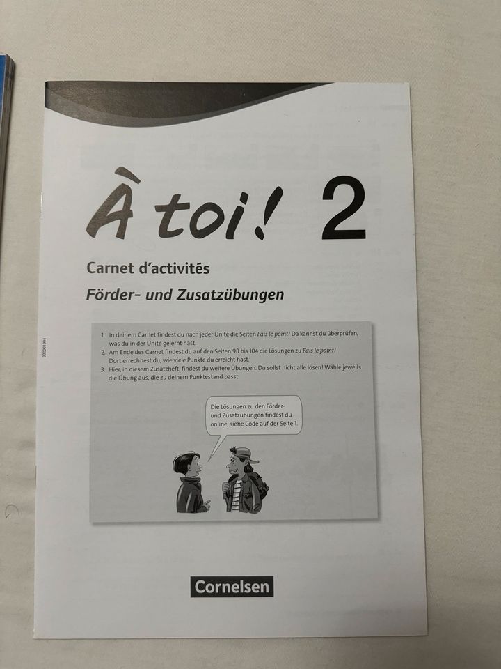 À toi ! Carnet d‘ activités mit Lösung‘s Heft in Völklingen