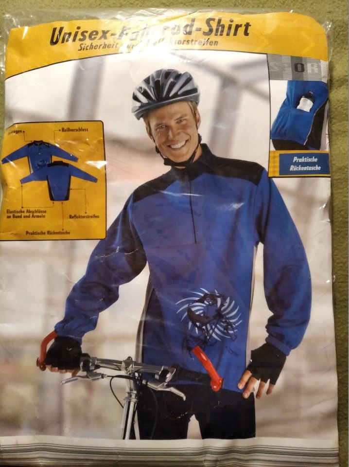 Fahrrad-Shirt-Unisex- XL blau/schwarz in Wolfsburg