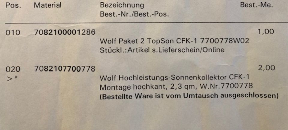 Solaranlage Wolf TopSon CFK-1 Komplettpaket in Essen