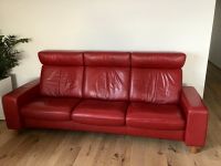 Ekornes Stressless Relaxsofa 3-Sitzer Leder Paloma Cherry Baden-Württemberg - Friedrichshafen Vorschau