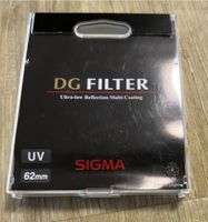 SIGMA DG FILTER Ultra-low Reflection Multi-Coating UV 62cm Nordrhein-Westfalen - Recklinghausen Vorschau
