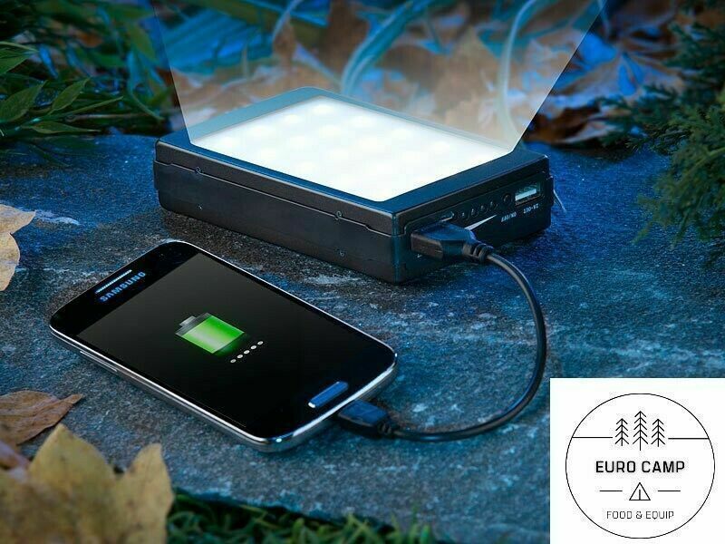 NEU Solar Outdoor Powerbank 11000mAh Licht 240Lm für Camping Zel in Ennepetal