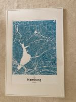 Poster Bild 50x70 Hamburg Stadtplan Hamburg-Nord - Hamburg Dulsberg Vorschau