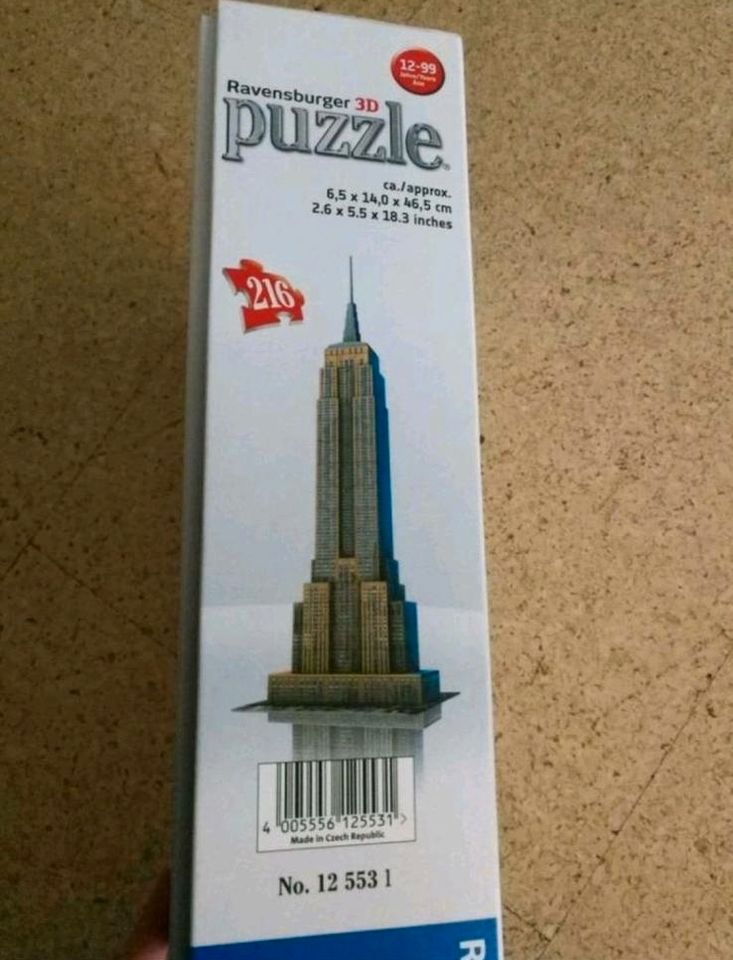 Ravensburger 3D Puzzle Empire State Building New York Neu in Minden