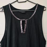 Gina Top 46 schwarz Pailetten T-shirt Niedersachsen - Wittmund Vorschau