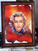 Marilyn Monroe Portrait Ölgemälde Bild Kunst Häfen - Bremerhaven Vorschau