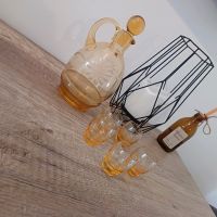 Schwere Bleikristall Likörflasche + Gläsern Karaffe antik Vintage Thüringen - Bad Salzungen Vorschau