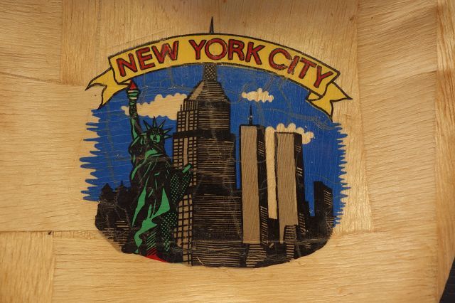 New York Souvenirs License Plate Wall Street Löffel Twin Towers in Egelsbach