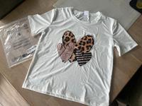 SHEIN/ MKteer T-Shirt Damen Leoparden/ Herz Print Gr L Nordrhein-Westfalen - Lennestadt Vorschau