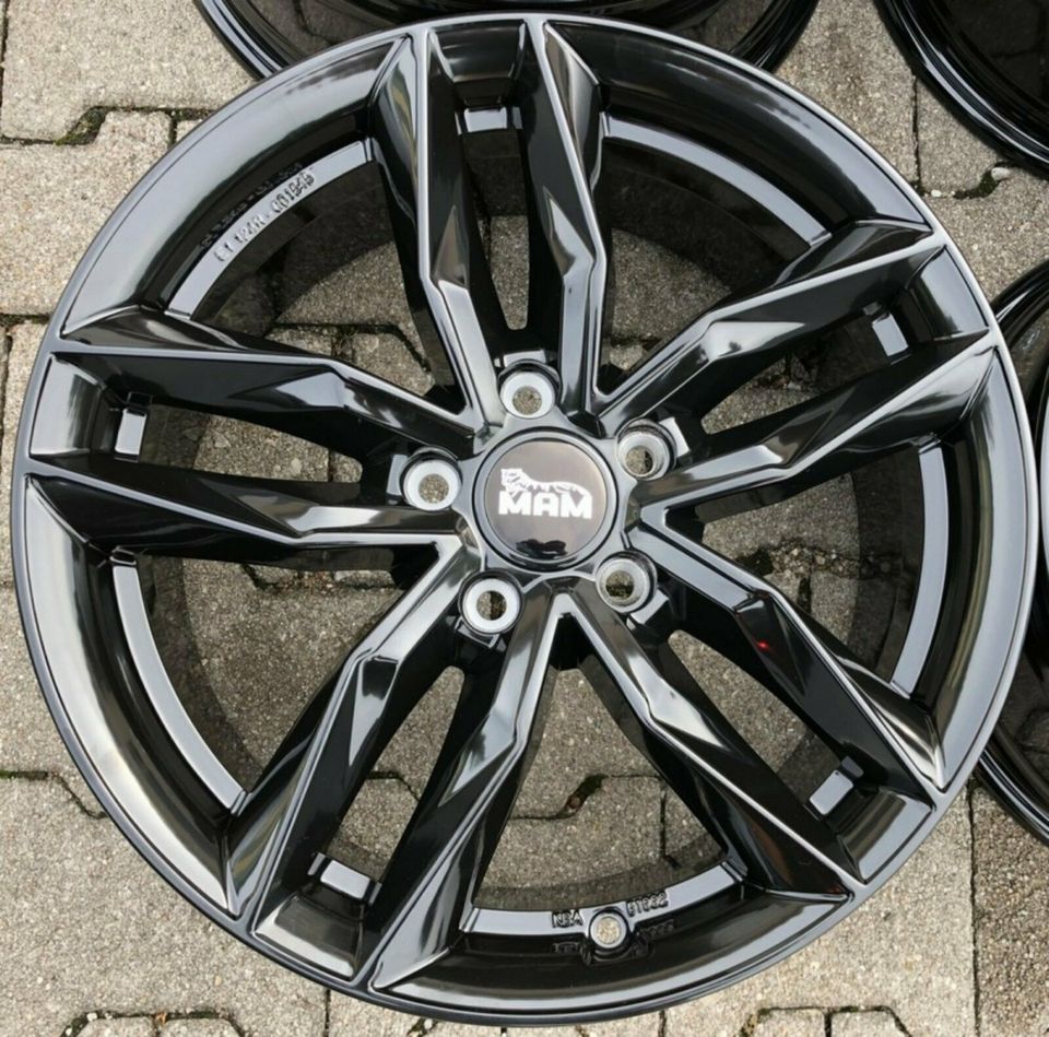 4 ALUFELGEN 17" FELGEN SEAT ALTEA TOLEDO 5P LEON 1P 5F NEU FREIHA in Bad Tölz