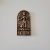 Kaminplatte Bronze Kunstguss Gussbild Heilige Barbara Kr. Passau - Passau Vorschau