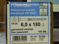 Holzbauschraube Senkkopf FUSA-fast TX-30 6,0x180 NEU & OVP Hessen - Langgöns Vorschau