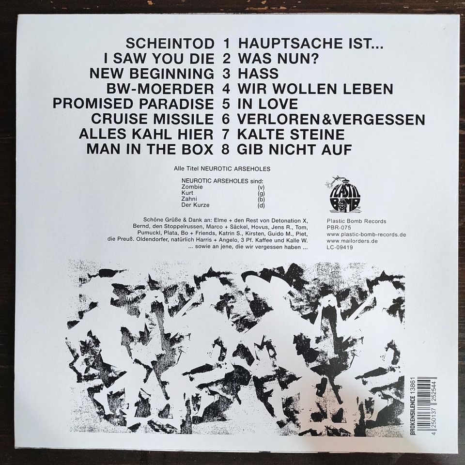 NEUROTIC ARSEHOLES - .. bis zum bitteren Ende LP punk deutschpunk in Duisburg