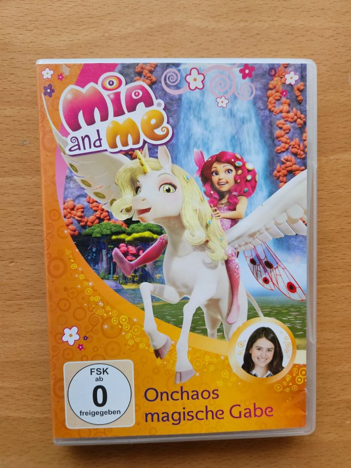 2x DVD Mia and me Onchaos magische Gabe & Mond Einhorn in Römerstein