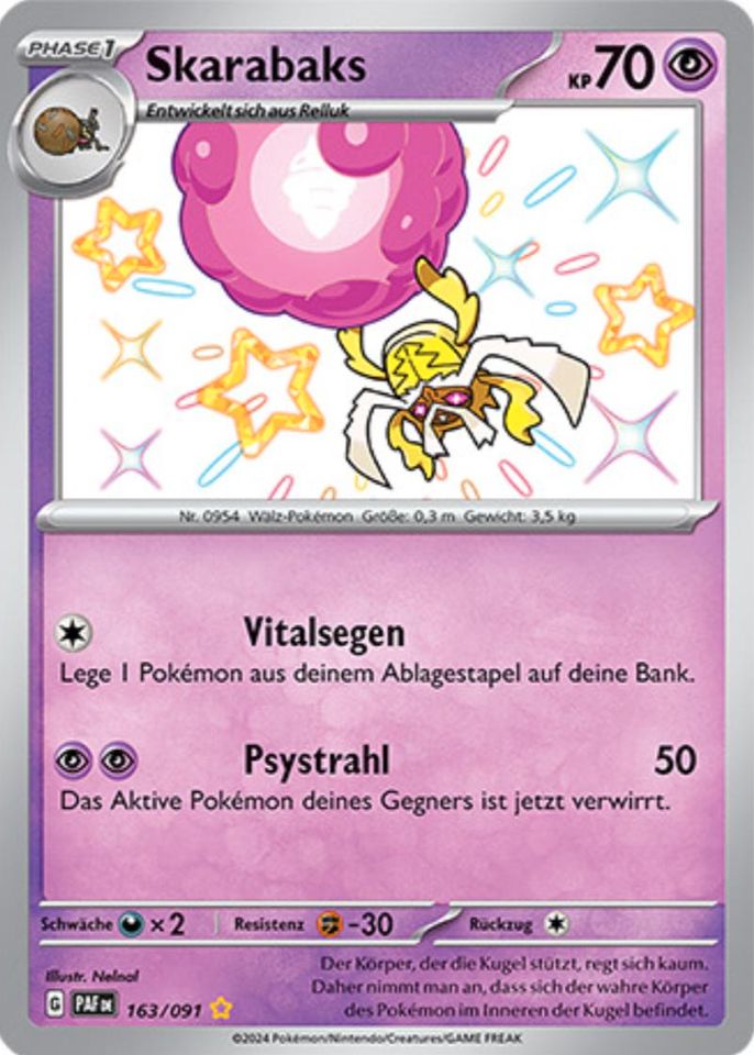 Verschiedene Pokemon Shiny Karten, Paldeas Schicksale in Zweibrücken
