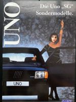 Prospekt Fiat Uno Sondermodell SG von 03/1989 Nordrhein-Westfalen - Mettmann Vorschau
