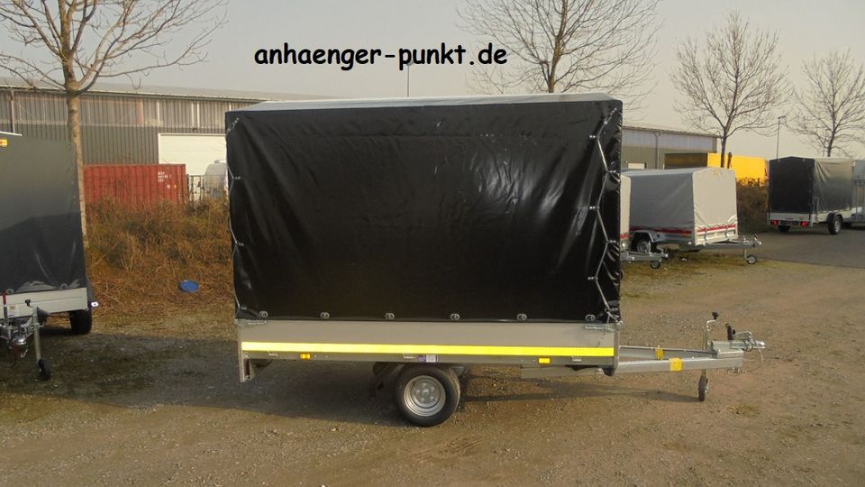 GROßER ANHÄNGER 2,51 x 1,45 x 1,60m PLANE SPITZE MOTORRAD in Rheinberg