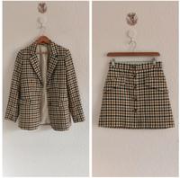 Kostüm Anzug Jacke Rock Karo H&M Große 38 M Sachsen-Anhalt - Magdeburg Vorschau