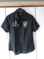Soccx Bluse Gr. L in schwarz / gemustert  mit Stickereien Bayern - Schwebheim Vorschau