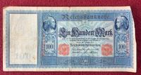 100 Mark-Reichsbanknote 1908 und 1910, gebraucht Baden-Württemberg - Bad Waldsee Vorschau