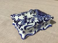 Delft Blue Schmuckdose Handbemalt Blumenmuster Keramik 507 Bayern - Hafenlohr Vorschau