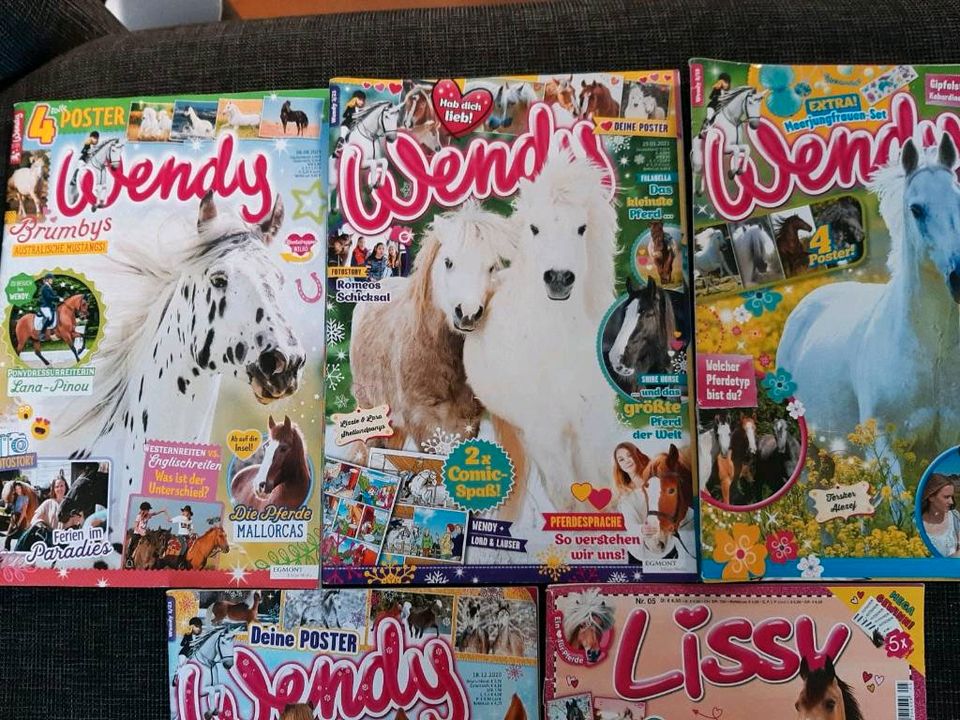 5 Zeitschriften: 4 Wendy, 1 Lissy, Pferde in Mölln