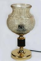 Tischlampe Messingfuß Glasschirm vintage DDR 50/60er Bayern - Berching Vorschau