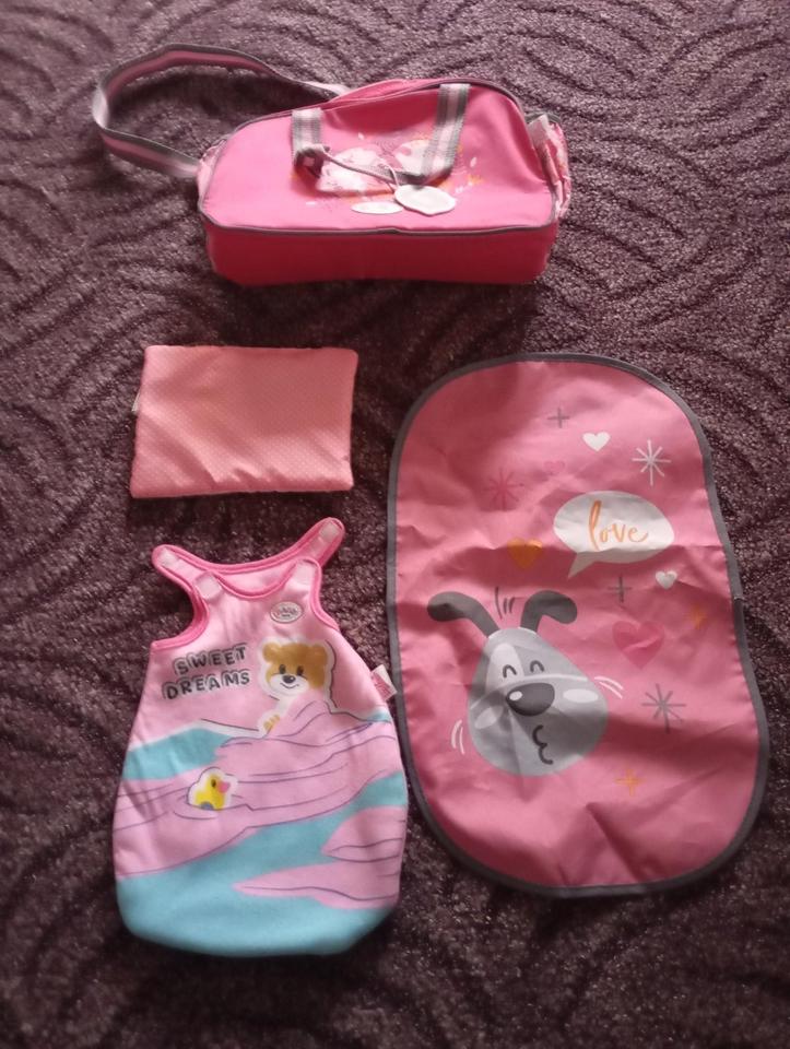 BABY born Wickeltasche, Puppenwickeltasche mit paar Items dazu in Langerwehe
