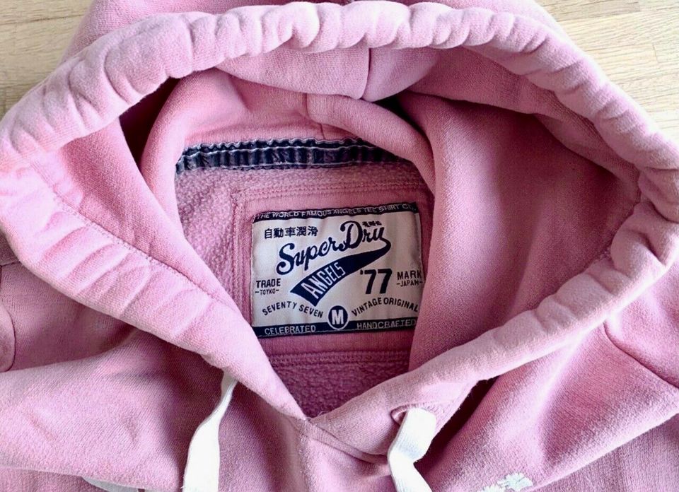 SUPERDRY Kapuzenpullover Sweatshirt Hoodie Gr. M rosa in Hannover