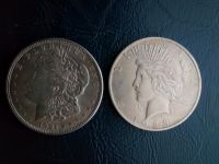 One Dollar Münzen von 1921 und 1923.. .! Hessen - Feldatal Vorschau