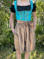 Gamsbock 34 XS Dirndl Wirkes türkis blau schwarz Trachtenkleid Bayern - Lappersdorf Vorschau