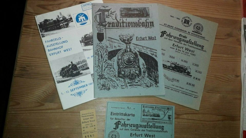Traditionsbahn Erfurt West / 1985 / Fahrkarte / Eisenbahn in Ostrau