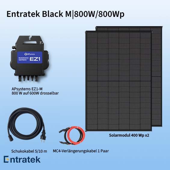 800W Balkonkraftwerk mit Halterung für Balkon für Buchholz in Neu Wulmstorf