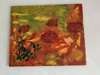 Acrylbild Unikat Blumen rot gelb/grün Niedersachsen - Balge Vorschau